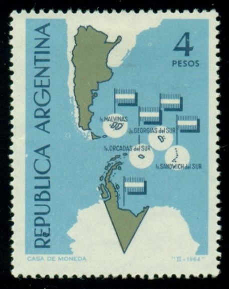 ARGENTINA. si dělá nárok na Falklandy a další britská území