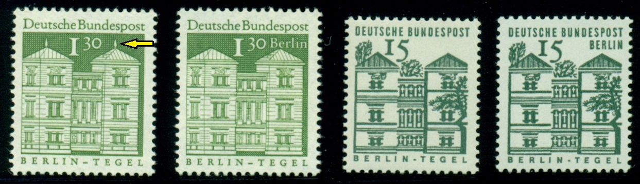NSR a ZÁPADNÍ BERLÍN.  zámek Berlin-Tegel