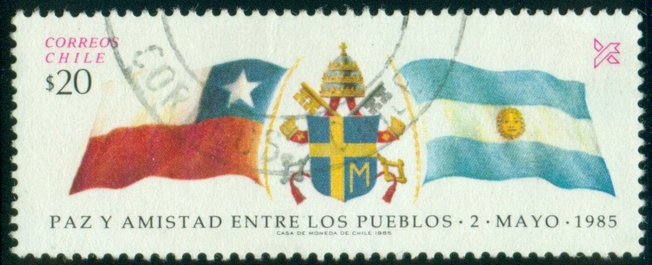 CHILE. vlajky vlají opačným směrem
