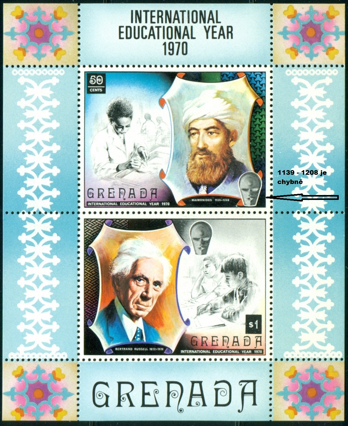 GRENADA.chybná data narození i úmrtí. Maimonides se narodil 30.3.1135  v Cordóbě a zemřel  13.12.1204 v Káhiře