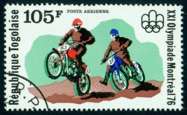 TOGO. nevhodný námět. motorismus nebyl na programu OH 1976 v Montrealu