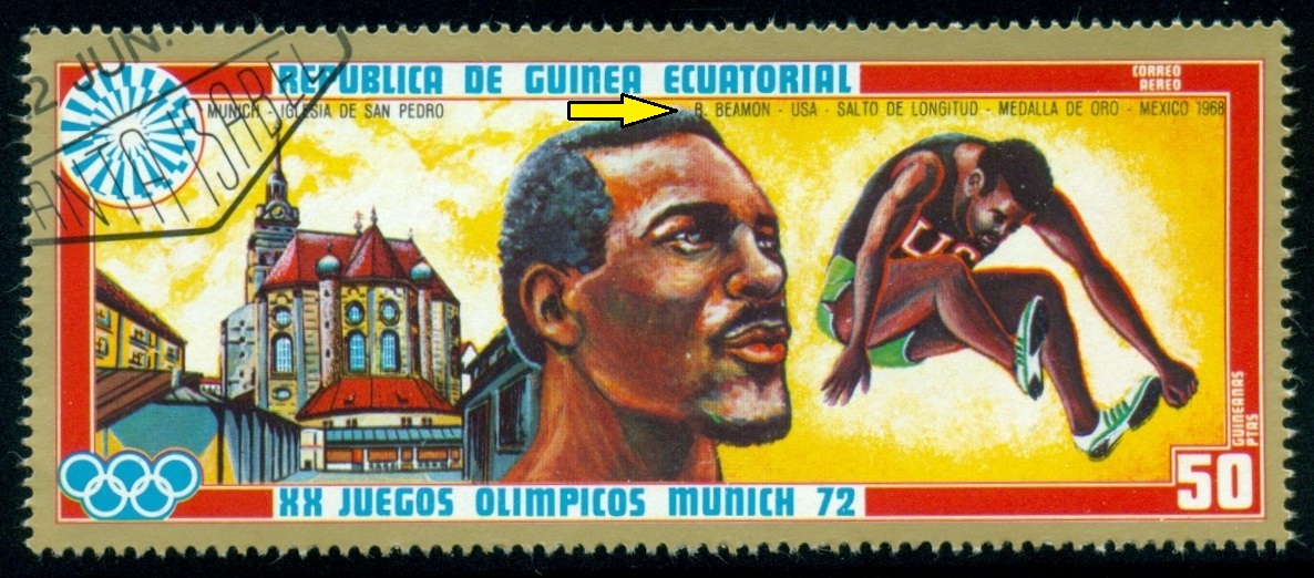 ROVNÍKOVÁ GUINEA.  Robert (Bob) Beamon. lepší by bylo ve zkratce R. Beamon