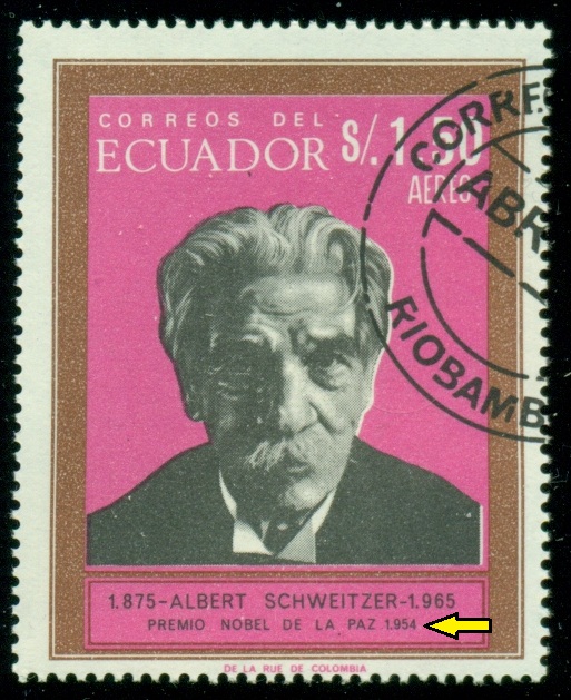 EKVÁDOR. Albert Schweitzer obdržel Nobelovu cenu již v roce 1952