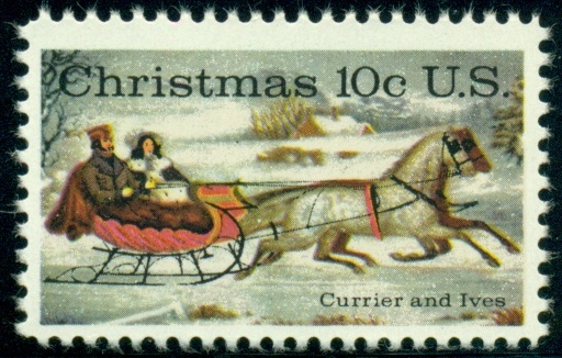 USA. chybně Currier and Ives. jejich grafická firma vznikla až v roce 1857