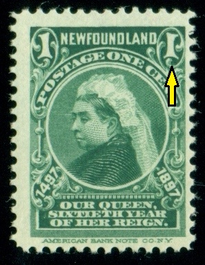 NEWFOUNDLAND. chybně zrcadlově  zobrazená '1'