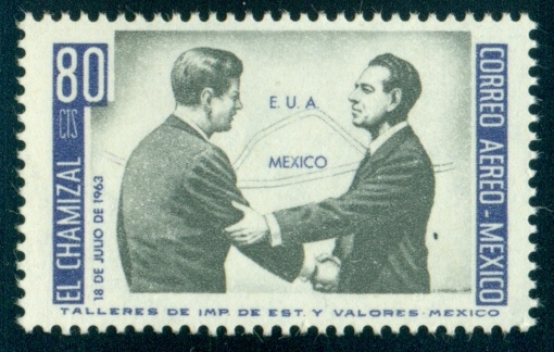 MEXIKO. president Mexika Adolfo Lopez Mateos byl mnohem menší než J.F. Kennedy