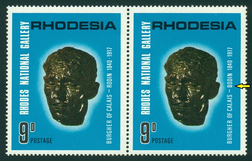 RHODESIE. sochař François-Auguste-René Rodin  psán jako Bodin