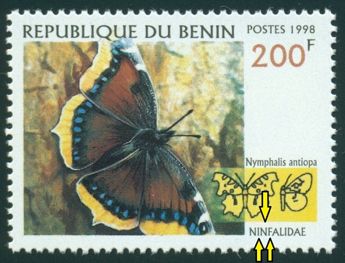 BENIN. babočkovití je správně Nymphalidae