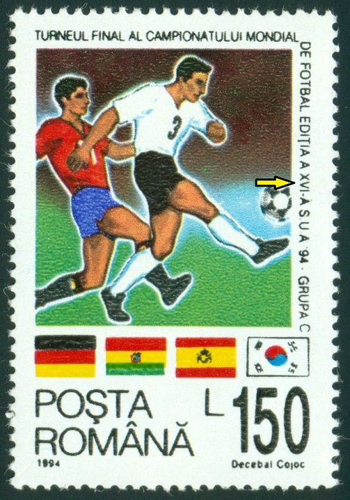 RUMUNSKO. MS ve fotbale 1994 bylo patnácté a ne šestnácté (150)