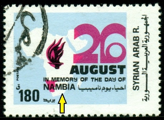 SÝRIE. chybný název státu. má být NAMIBIA