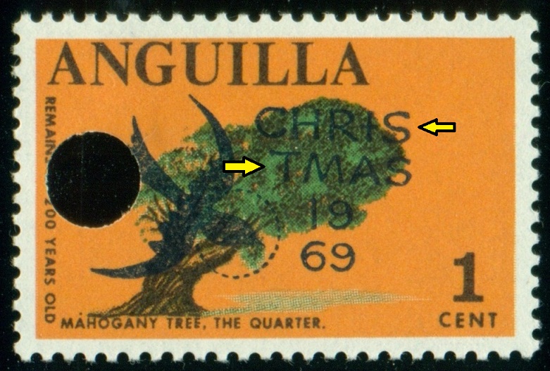 ANGUILLA. slovo 'CHRISTMAS' je nesmyslně rozděleno (1)