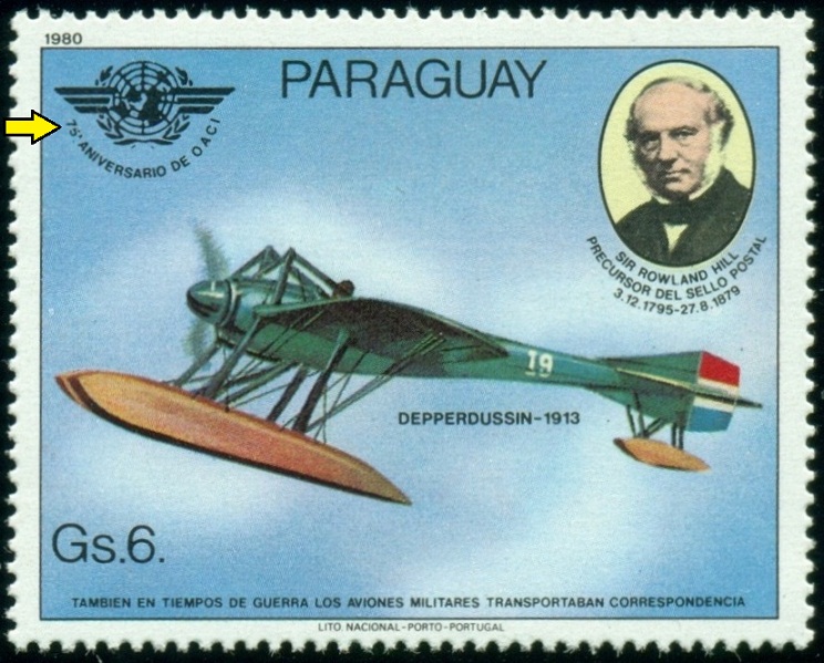PARAGUAY. chybné výročí. Mezinárodní organizace pro civilní letectví  vznikla v roce 1944 (6)