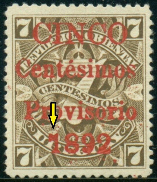 URUGUAY. chybně rok 7892 místo 1892