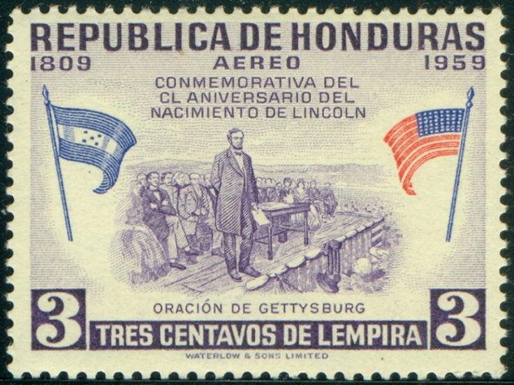 HONDURAS. chybně americká vlajka. červené i bílé pruhy musí být stejně široké
