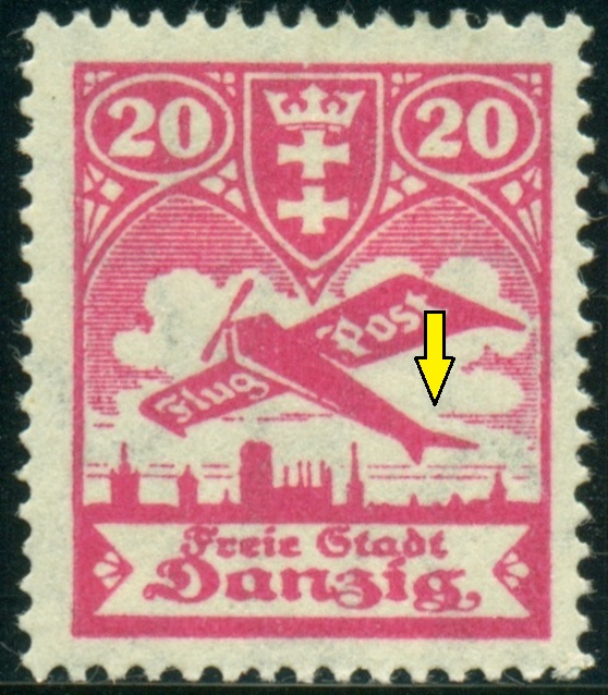 DANZIG. u letadla chybí kormidlo