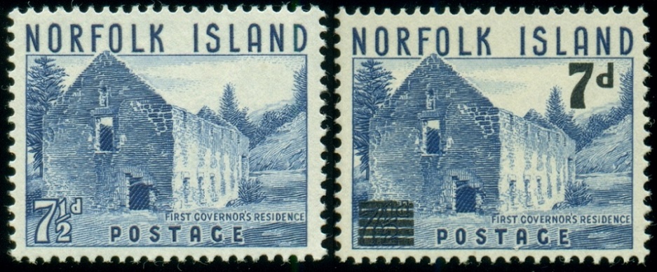NORFOLK. chybný popis. není to první sídlo guvernéra, ale starý mlýn