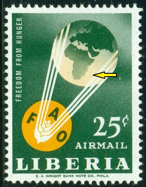 LIBÉRIE. chybí Madagaskar