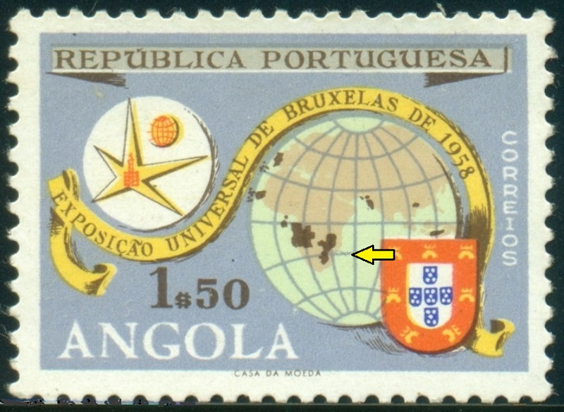 ANGOLA. na mapě chybí Madagaskar