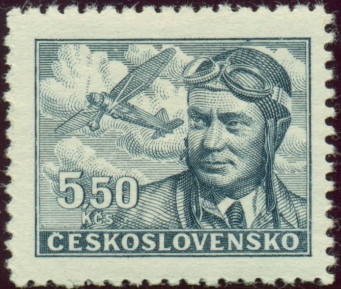ČESKOSLOVENSKO. kapitán František Novák a nevhodně letadlo Westland Lysander (5,50)