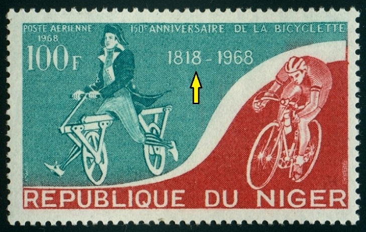 NIGER. chybný rok počátku cyklistiky a tím i špatné výročí. mělo být 1817