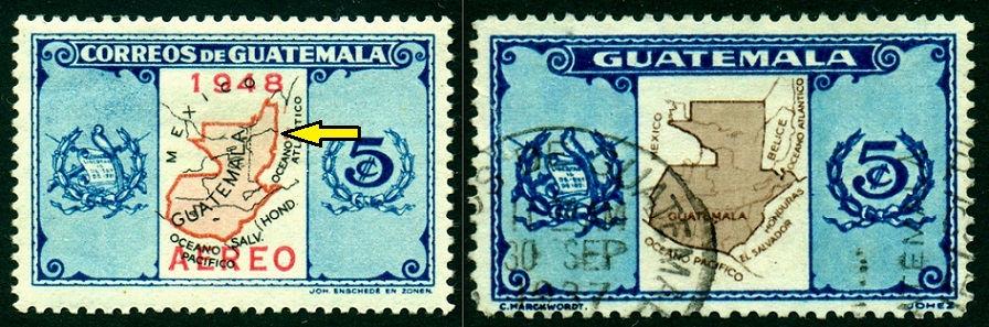 GUATEMALA. chybné zobrazení. do mapy Guatemaly je začleněno Belize. spíš provokace než chyba (1)