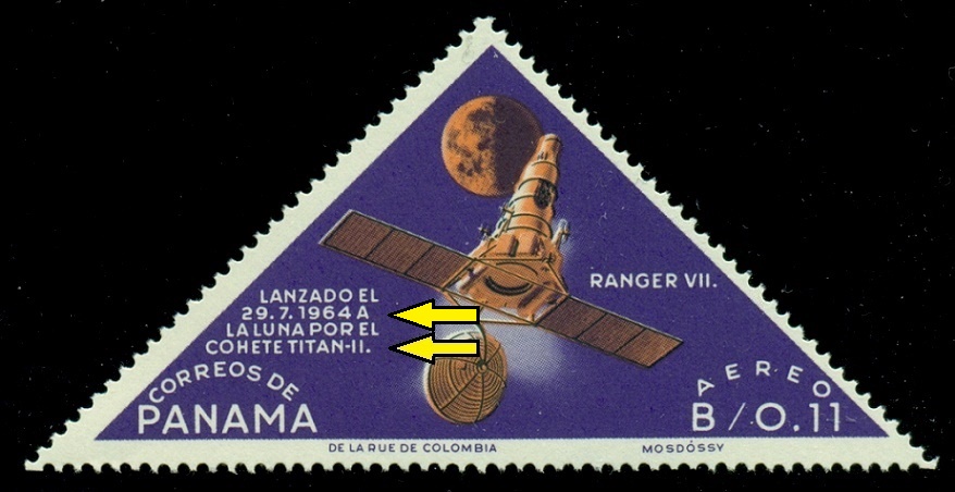 PANAMA. bezpilotní sonda Ranger 7 startovala pomocí dvoustupňové rakety Atlas-Agena B