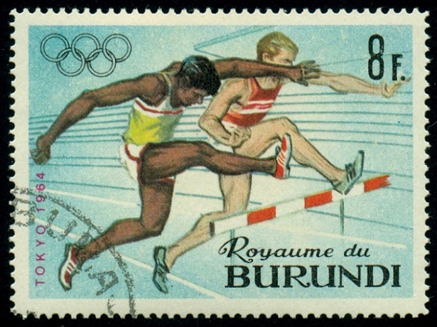 BURUNDI. běžci se perou o jednu překážku, ale každý by měl být ve vlastní dráze