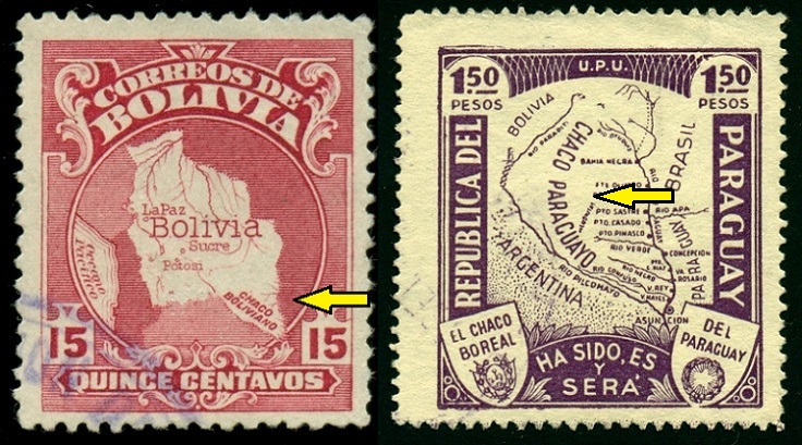BOLÍVIE. oba státy v průběhu války tvrdily, že se jedná o jejich území (1)
