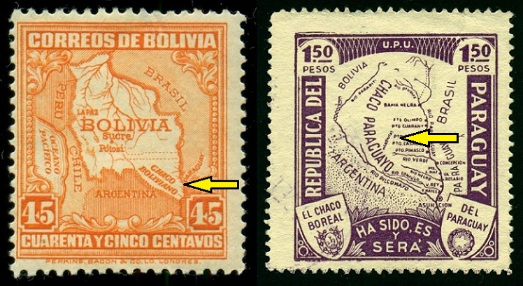 BOLÍVIE. oba státy v průběhu války tvrdily, že se jedná o jejich území (2)