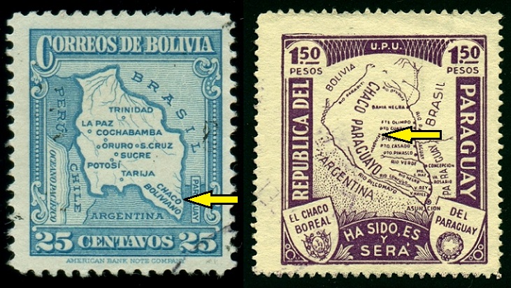 BOLÍVIE. oba státy v průběhu války tvrdily, že se jedná o jejich území (3)