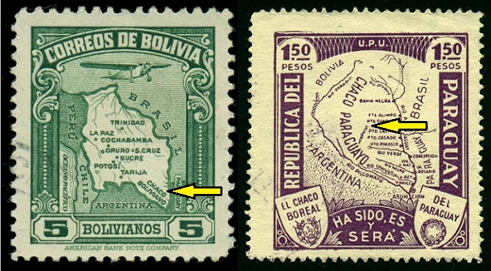 BOLÍVIE. oba státy v průběhu války tvrdily, že se jedná o jejich území (4)