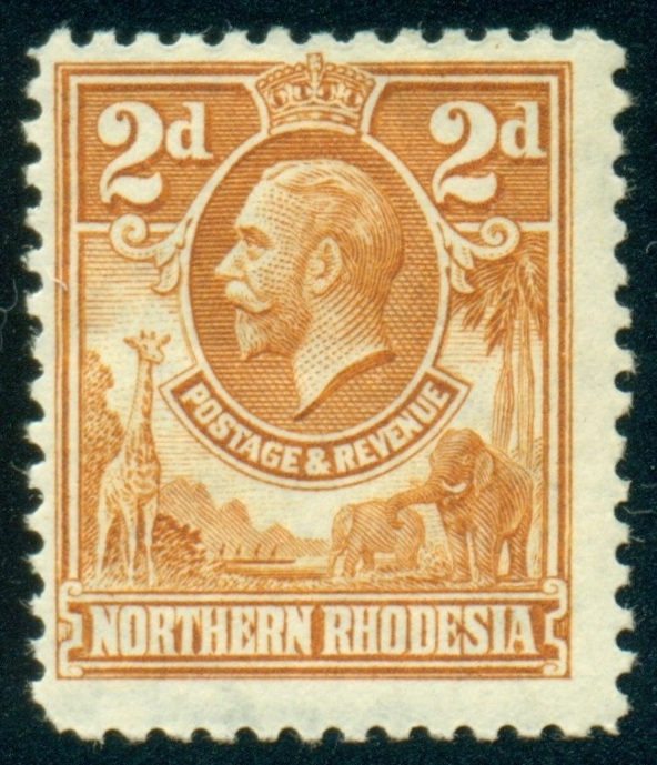 SEVERNÍ RHODESIE. podle velikosti uší je omylem vyobrazen slon indický místo slona afrického  (2)