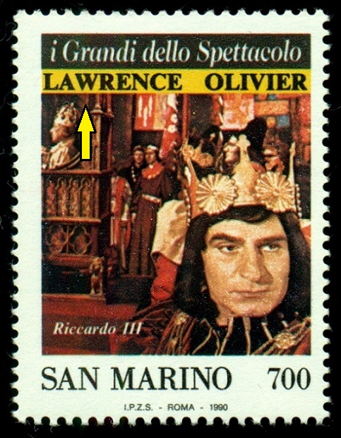 SAN MARINO. chybně jméno. správně má být Laurence Olivier (1)