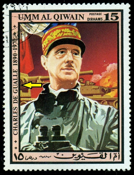 UMM AL QIWAIN. chybně jméno. jsou prohozená písmena. správně je 'Charles de Gaulle ' (4)