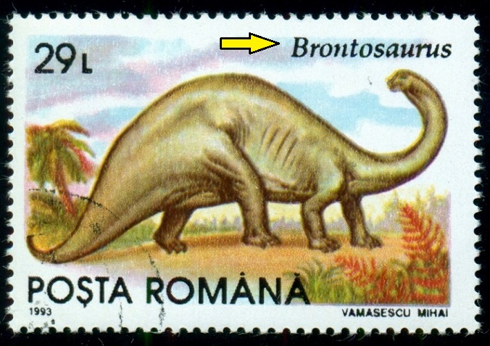 RUMUNSKO. správný název je Apatosaurus