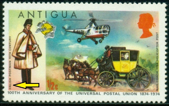 ANTIGUA. chybí písmeno. je psáno chybně ENLISH místo ENGLISH