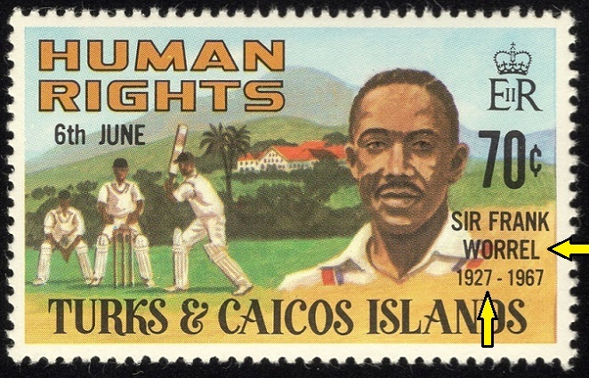 TURKS A CAICOS. chybný rok narození - mělo být 1924 a chybně jméno - chybí jedno 'L'
