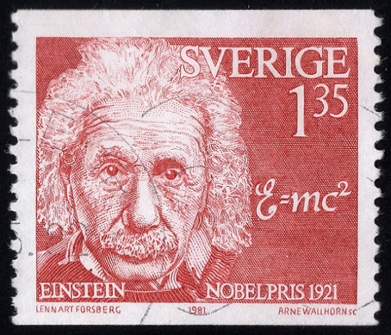 ŠVÉDSKO. Einsteinova obecná teorie relativity z roku 1915 byla době udělení ceny ještě nedoceněná