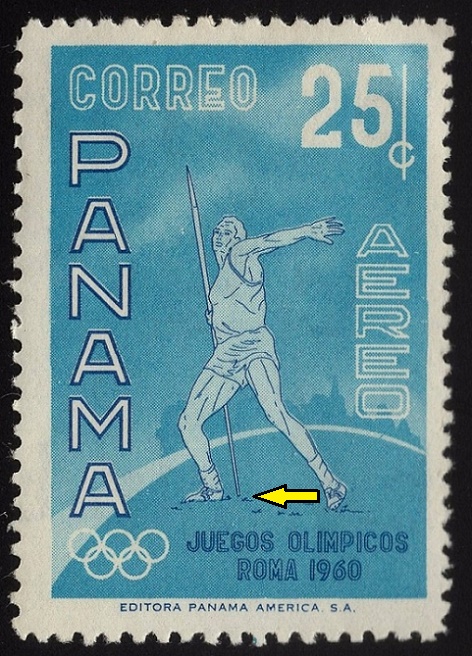 PANAMA. těžko by se házelo s oštěpem, který je zapíchnutý za zády do země