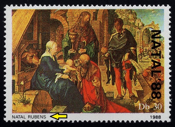 SVATÝ TOMÁŠ A PRINCŮV OSTROV. chybně uveden autor Rubens. Klanění tří králů je obraz z roku 1504 od malíře Albrechta Dürera