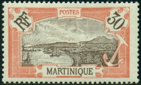 MARTINIQUE. chybné zobrazení.  slunce vychází na severu  ve Fort-de-France