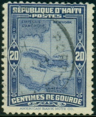 HAITI. chybná mapa. Haiti zcela popírá Dominikánskou republiku