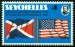 SEYCHELLES. vlajky na stožárech vlají na opačné strany