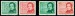 NDR. na známkách vpravo chybně notový záznam od Franze Schuberta