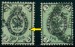 RUSKO. chybný podtisk. na 3 kop známce vlevo je podtisk V určený pro 5 kop. vpravo je správně