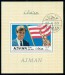 AJMAN. portrét Roberta F. Kennedyho je na známce  zrcadlově obrácen