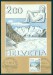 ŠVÝCARSKO. na známce je hora Jungfraujoch zrcadlově obrácena
