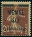 MEMEL. chybný pravopis. na známce je malé 'p' což odporuje německému pravopisu u podstatných jmen (4)
