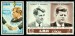 AJMAN. portrét Roberta Francise Kennedyho je na známce vlevo zrcadlově obrácen