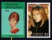 GRENADA GRENADINES. chybně jméno Barbara - na známce vpravo je správně Barbra Streisand